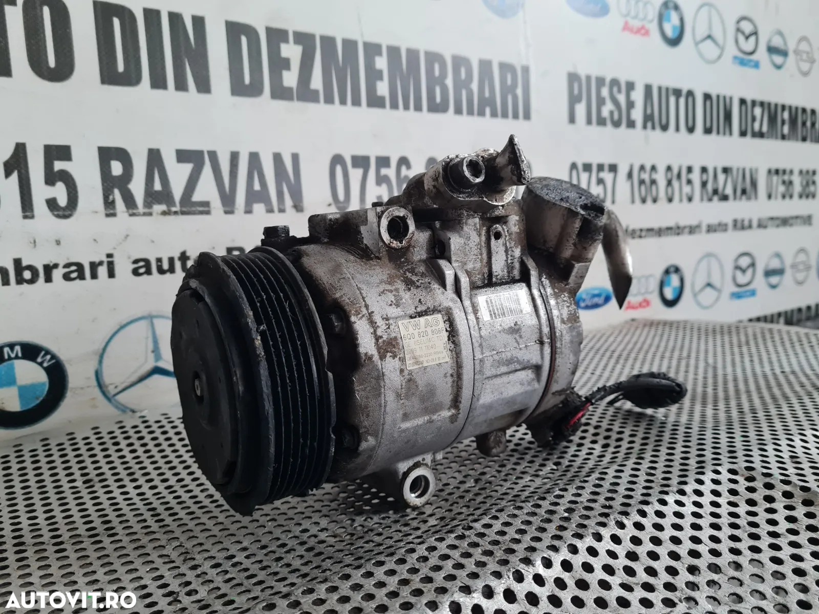 Compresor Clima Aer Conditionat AC Vw Polo 6R Skoda Fabia 2 Praktik Roomster Seat Ibiza Dupa 2008 F - 3