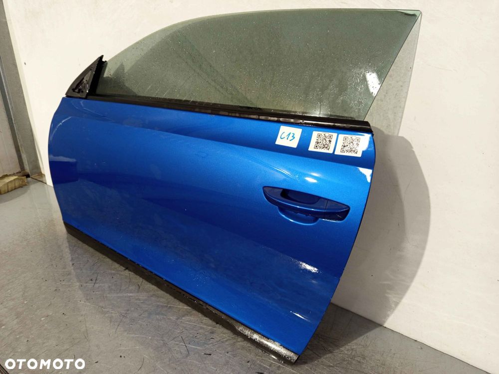 + DRZWI PRZÓD PRZEDNIE LEWE DO VOLKSWAGEN VW SCIROCCO III 3 1K8 LR5Z BŁĘKITNE NIEBIESKE - 2