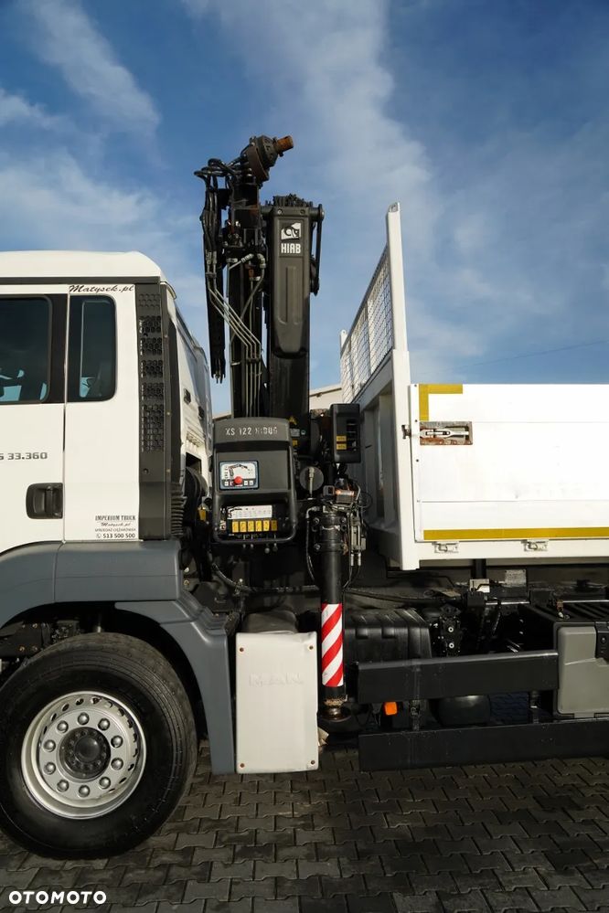 MAN TGS 33.360 / 6x4 / WYWROTKA TYLNOZSYPOWA 5,8 M + HDS HIAB XS 122 / STEROWANIE RADIOWE / HDS ZA KABINĄ / EURO 5 / MANUAL - 18
