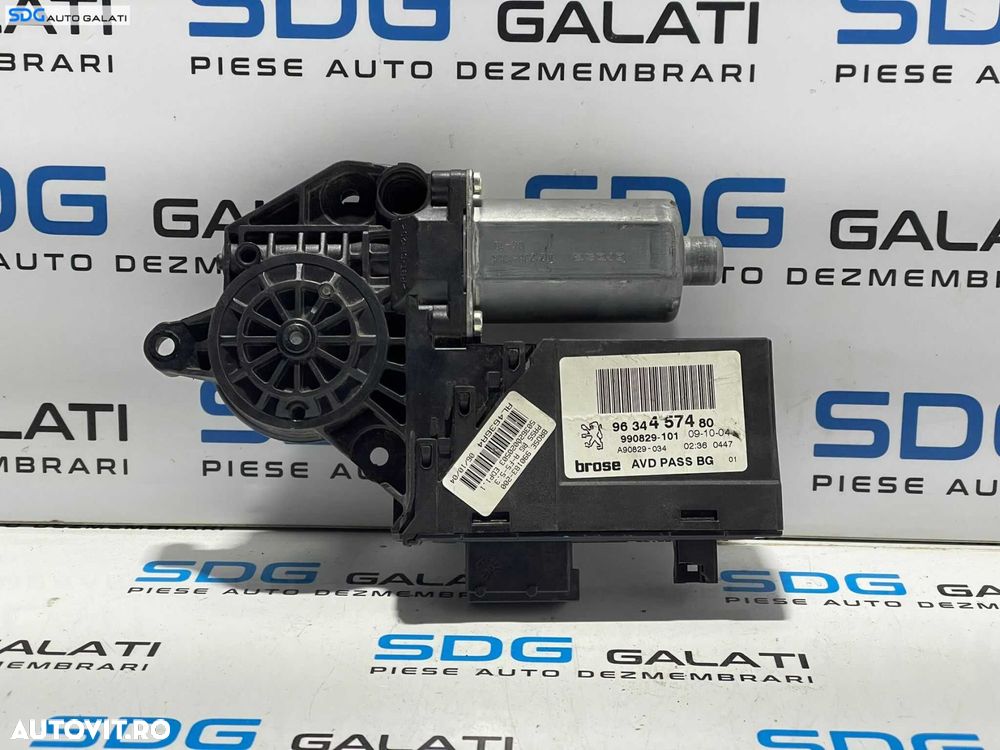 Motoras cu Modul Macara Electrica Usa Dreapta Fata Peugeot 307 2001 - 2007 Cod 9634457480 0130821766 [L3014] - 1