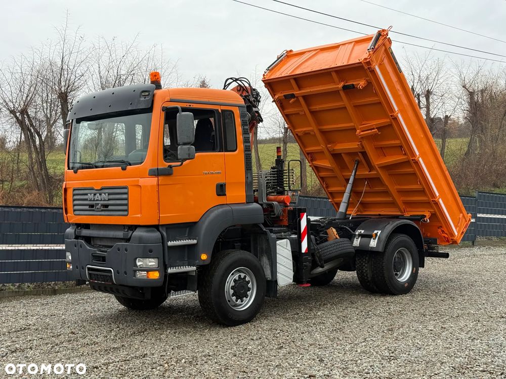 MAN * MAN 18 480 * KIPER WYWROTKA * 4x4 * HDS ATLAS 85* STAN BARDZO DOBRY * Sprowadzony - 21