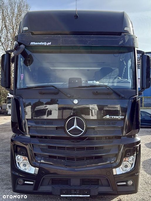 Mercedes-Benz ACTROS 2548 GIGASPACE AUTOMAT XENONY RETARDER 6x2 JUMBO OŚ PODNOSZONA ZABUDOWA KRONE FIRANKA DŁ:7.80m 2xALUTANK LODÓWKA KLIMA EURO 6 + PRZYCZEPA KRONE TANDEM FIRANKA DŁ:7.80m OSIE SAF OŚ PODNOSZONA ZESTAW PRZESTRZENNY PRZEJAZDOWY 2015r ŁADNY - 2
