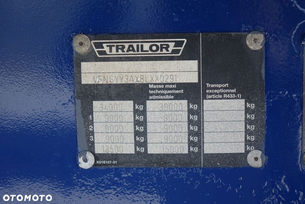 Trailor PLATFORMA / BURTOWA / OSIE SMB / PODŁOGA WZMACNIANA - SZYNA-DESKA - 31