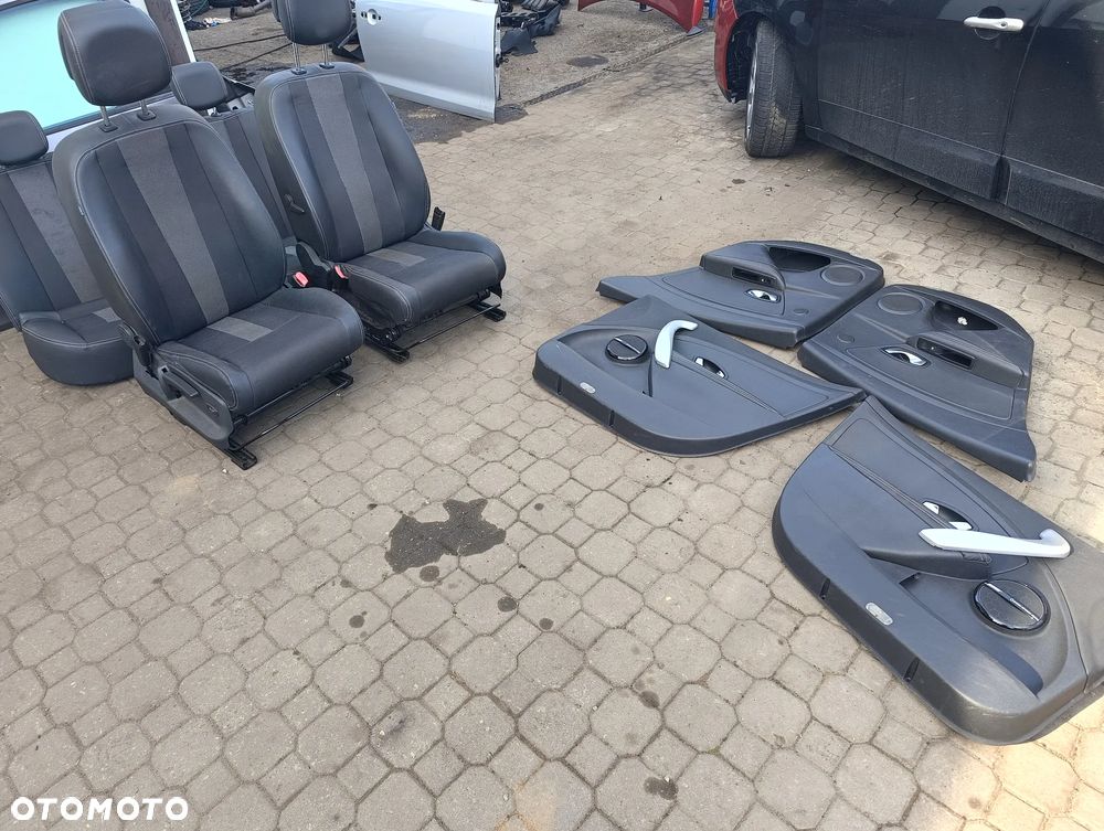 Fotel fotele tapicerka boczki megane III PÓŁ SKÓRA - 1