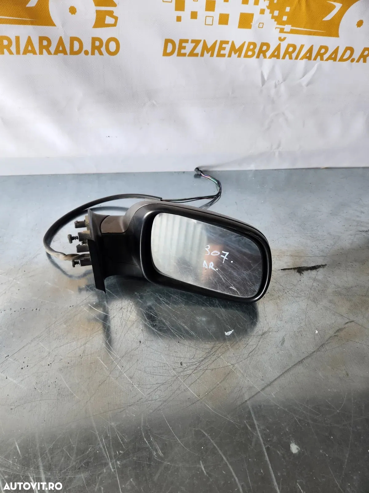Oglinda Dreapta Peugeot 307 Electrica Cu 5 Fire La Mufa - 3