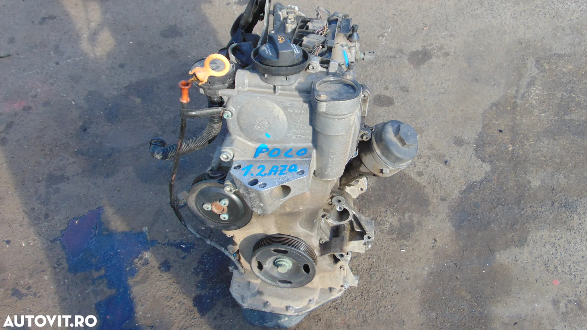 Motor 1.2 12 valve cod AZQ,VW Polo 9N,Skoda Fabia 1,Seat Ibitza,Cordoba an 2004 - 12
