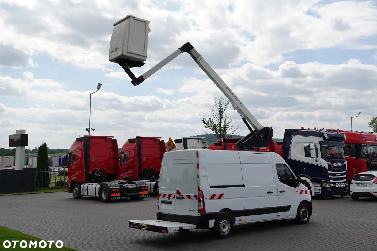 Renault MASTER / PODNOŚNIK KOSZOWY – 10,5 metra / BLASZAK + WZWYŻKA / SPROWADZONY / PO KONTRAKCIE SERWISOWYM - 8