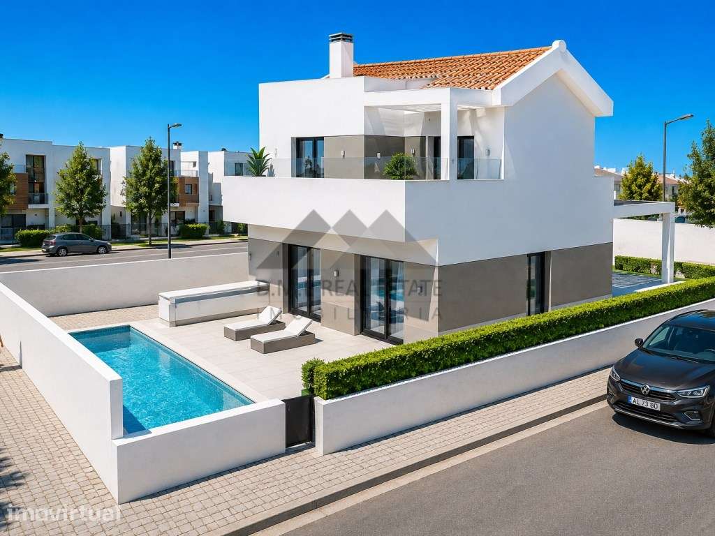 Moradia T2+1 Nova com Piscina em Casas da Audiência Monte Gordo - Grande imagem: 2/4