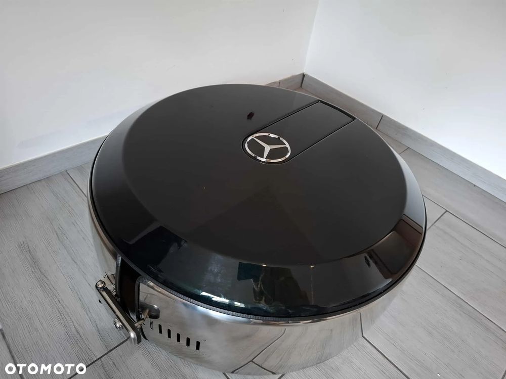 OSŁONA KOŁA ZAPASOWEGO DEKIEL MERCEDES G KLASA W463 OBUDOWA OBEJMA CHROM IDEALNY STAN - 2