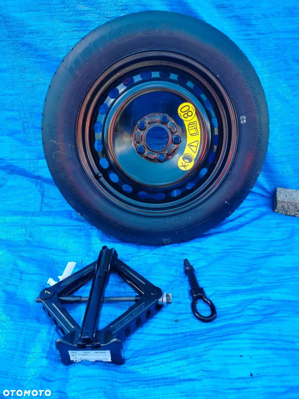 Ford C-Max Focus Mk3 III KOŁO DOJAZDOWE dojazdówka Lewarek Wkrętka 125/90 R16 5x108, 63.4mm - 1