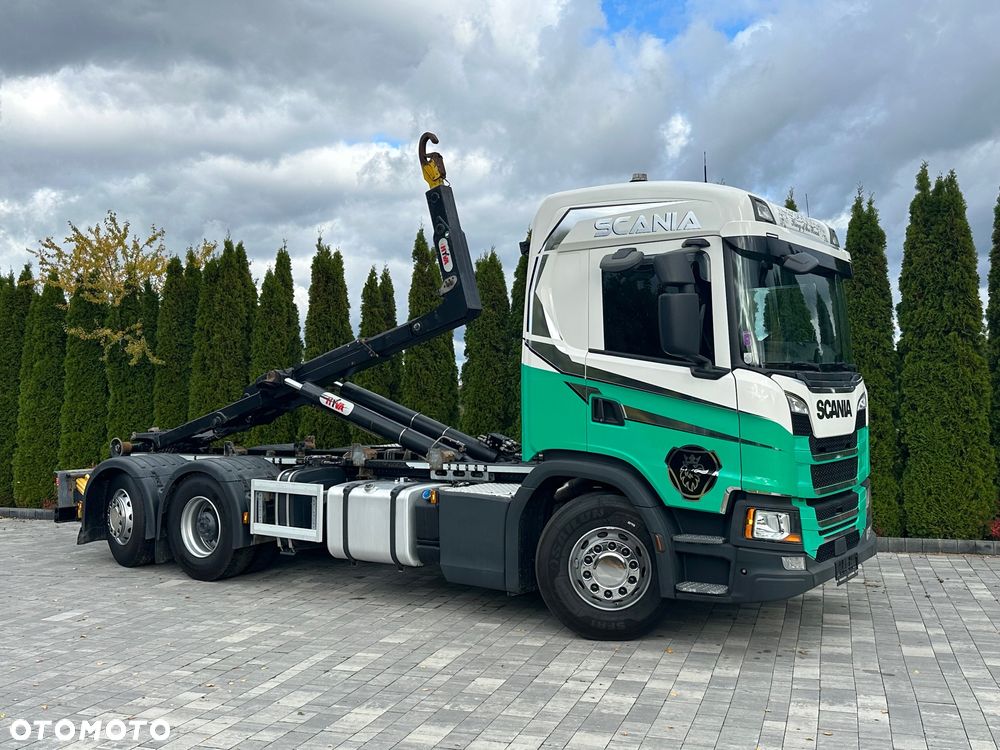Scania / G450 / 6X2 / HAKOWIEC / HYVA 22.60.SK  / Oś-SKRĘTNA-PODNOSZONA / - 9