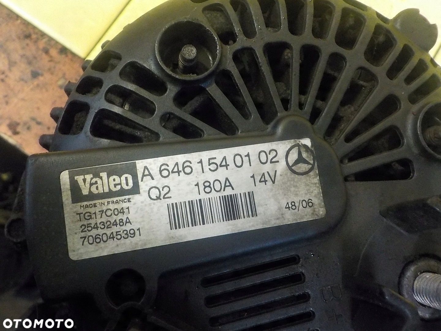 MERCEDES VITO W639 2.2 CDI 09r 95KM 646 alternator A6461540102 - 5