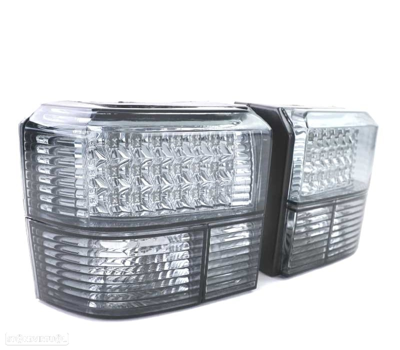 FARÓIS TRASEIROS VOLKSWAGEN VW T4 TRANSPORTER CARAVELLE 90-03 LED PRETO - 4