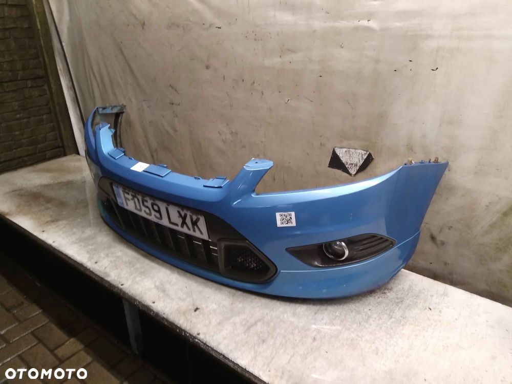 } ZDERZAK PRZÓD PRZEDNI FORD FOCUS MK.2 2 II LIFT FL ST RS BŁĘKITNY MORSKI HALOGENY - 3