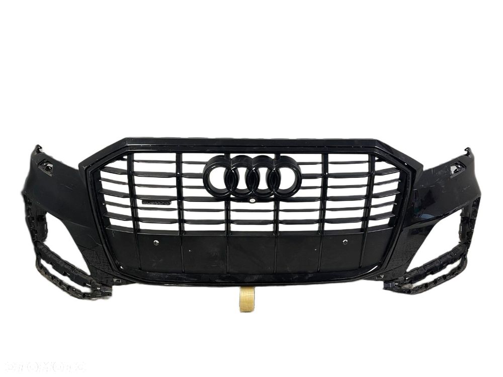 AUDI Q7 II 4M 4M0 LIFT 19-25 S-LINE ZDERZAK PRZEDNI PRZÓD GRILL CZARNY  4M0807437R - 1