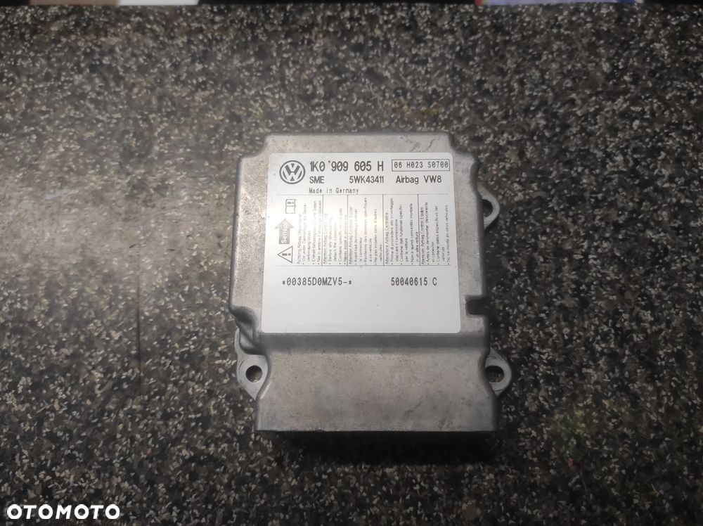 MODUŁ SENSOR AIBAG 1K0909605H VW AUDI SEAT SKODA SPRAWNY GWARANCJA WYSYŁKA !!!!!