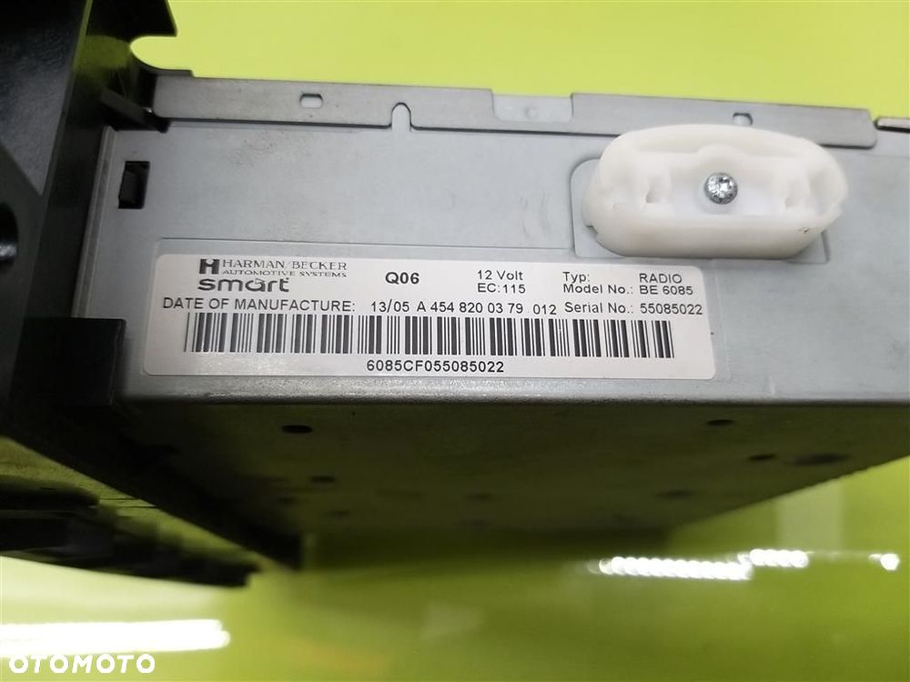 Radio FABRYCZNE CD  Smart Forfour I 2004-2006R  A4548200379 - 5