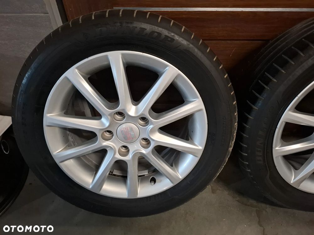 Koła alufelgi z oponami Dunlop Sport Bluresponse bieżnik 5mm 205/55 R16 6,5x16" 5x112 ET50 Seat Leon II ALtea nr 5P0601025J - 2
