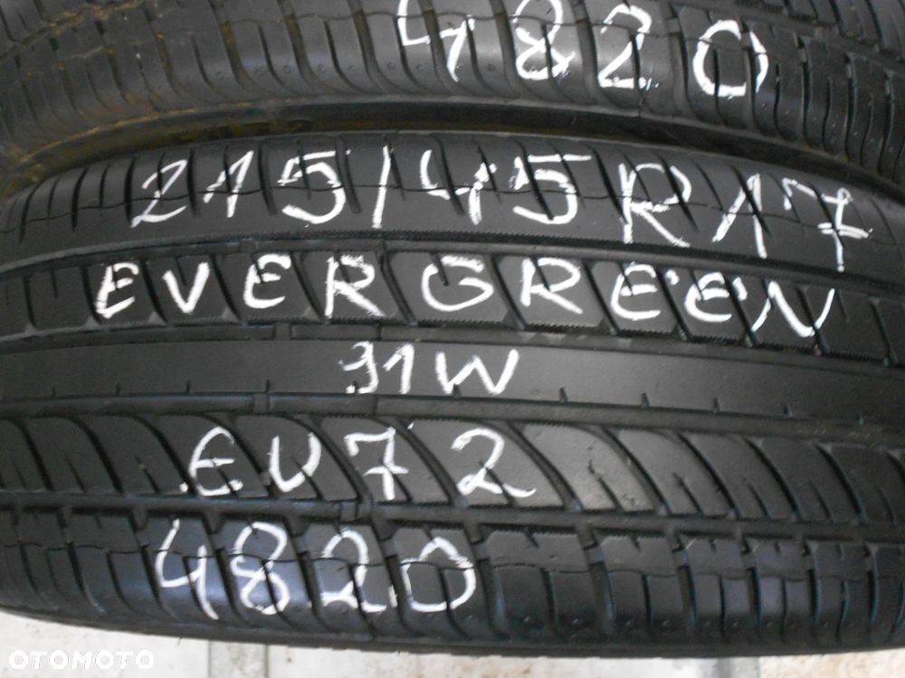 OPONY 215/45R17 EVERGREEN EU72 DOT  4820 7.5MM - 4