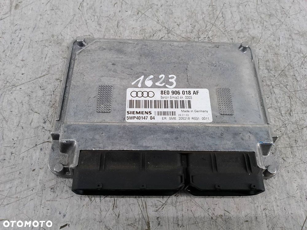 KOMPUTER, STEROWNIK AUDI A4 B6 8E0906018AF 5WP4014704 1.6 8V - 1