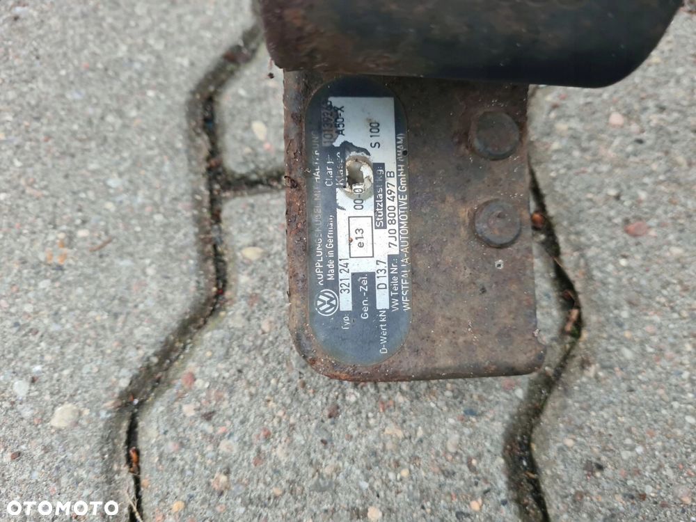 VW T5 DOKA hak holowniczy WESTFALIA 7J0800497B - 2