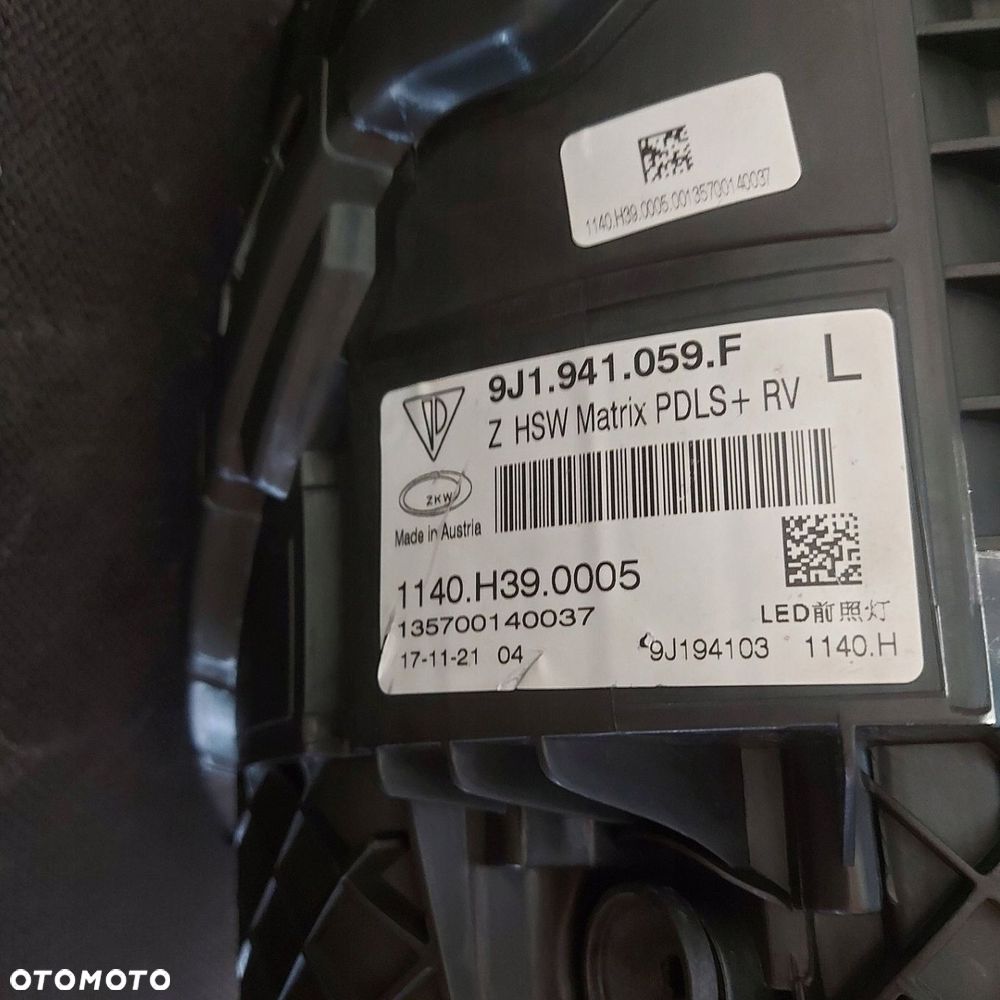 Porsche Taycan 9J1 MATRIX LED Przód strona lewa 9J1941059F - 7