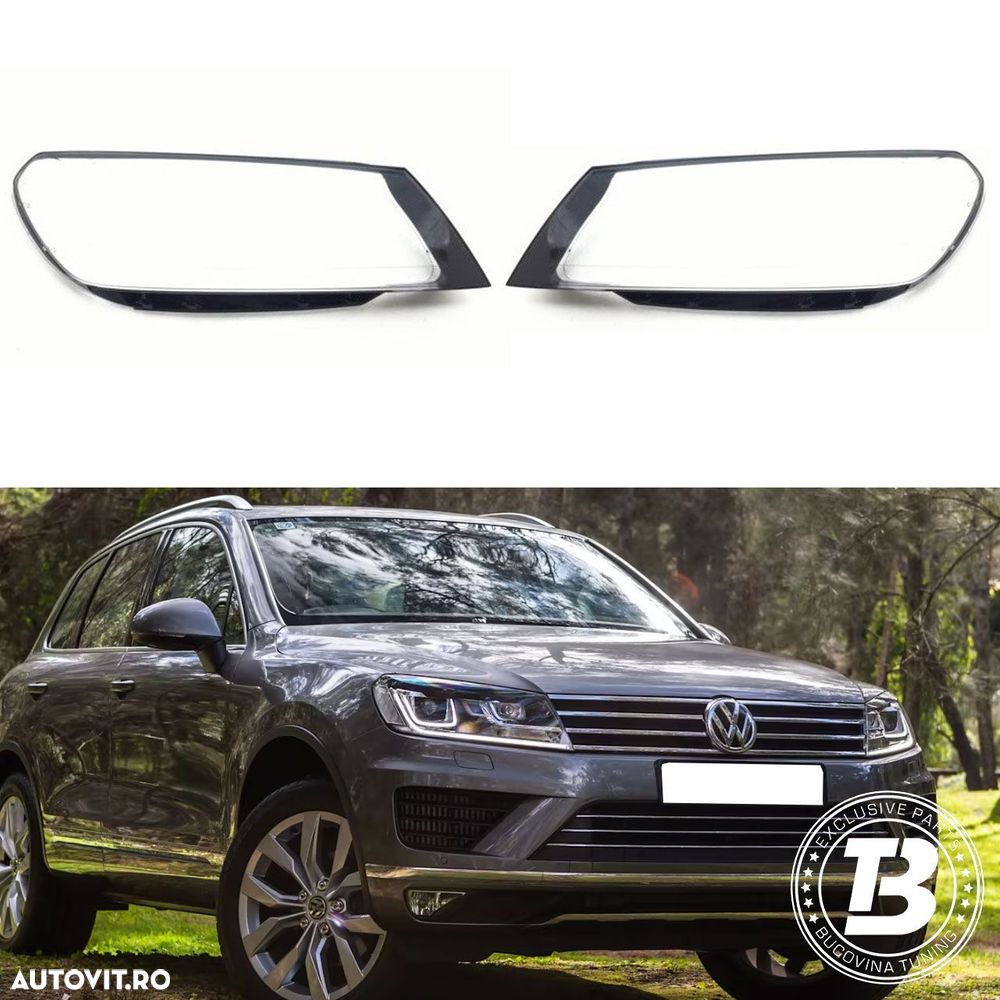 Sticle Faruri compatibile cu VW Touareg II Facelift - LICHIDARE STOC - 1