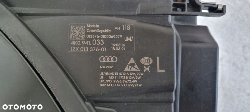 LAMPA LEWA PRZÓD AUDI A6 C8 V 4K0 FULL LED 2018- - 13