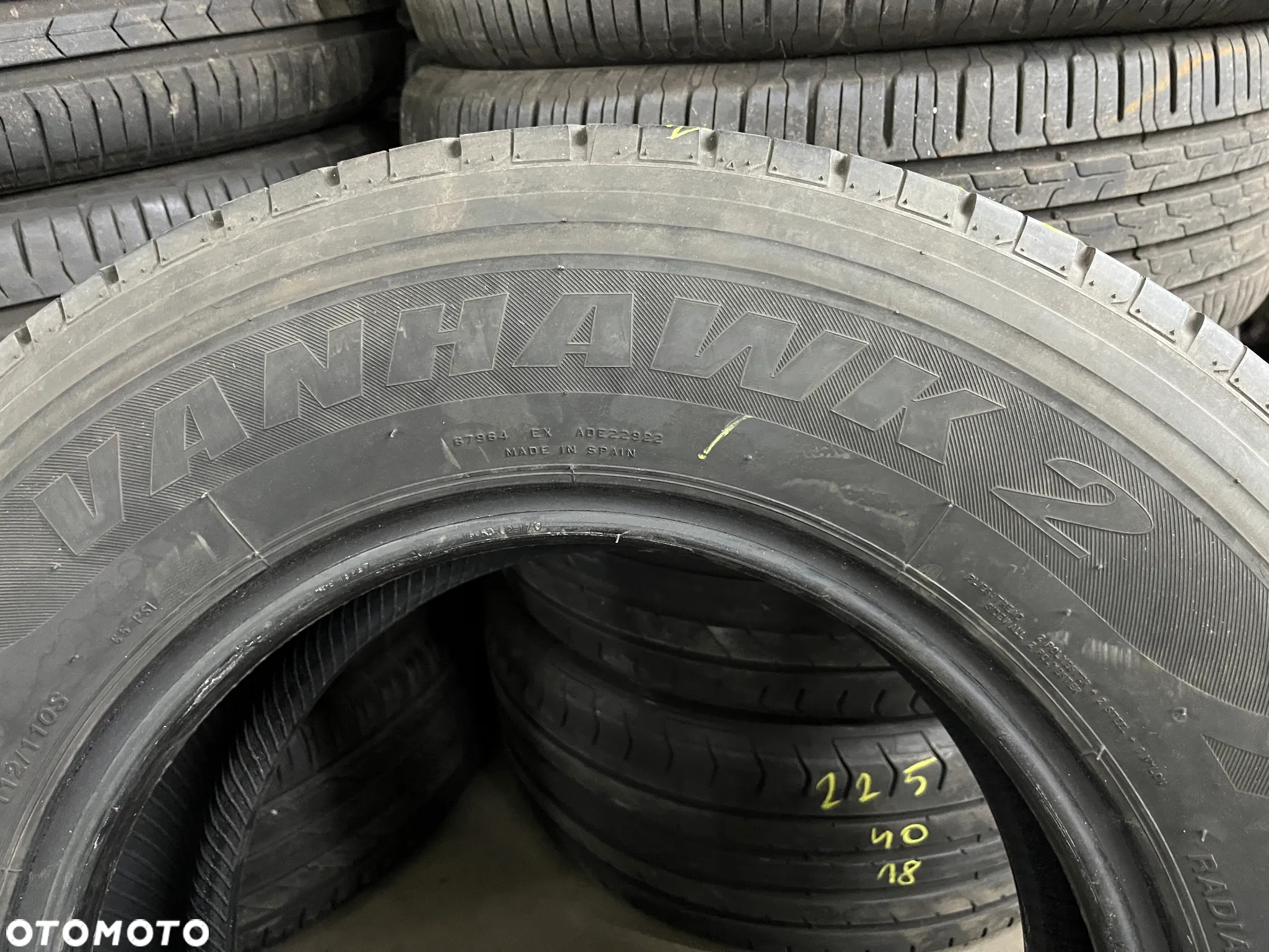 2x Opony Letnie Dostawcze 225/70R15C FIRESTONE VANHAWK 2  9,2mm Promocja!! CENA za 2szt - 6