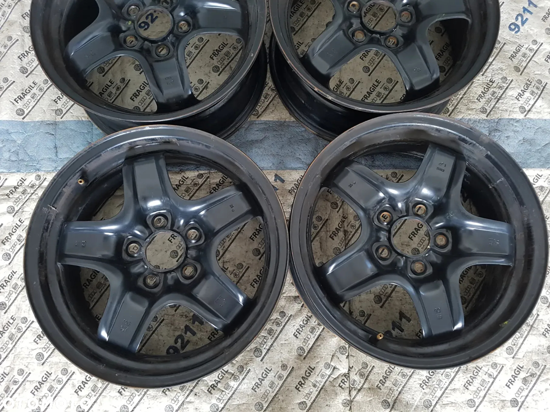 FELGI STALOWE STRUKTURALNE KOŁPAKI OPEL  5x110 6,5JX16 ET39 ASTRA H MERIWA B ZAFIRA B VECTRA C - 6
