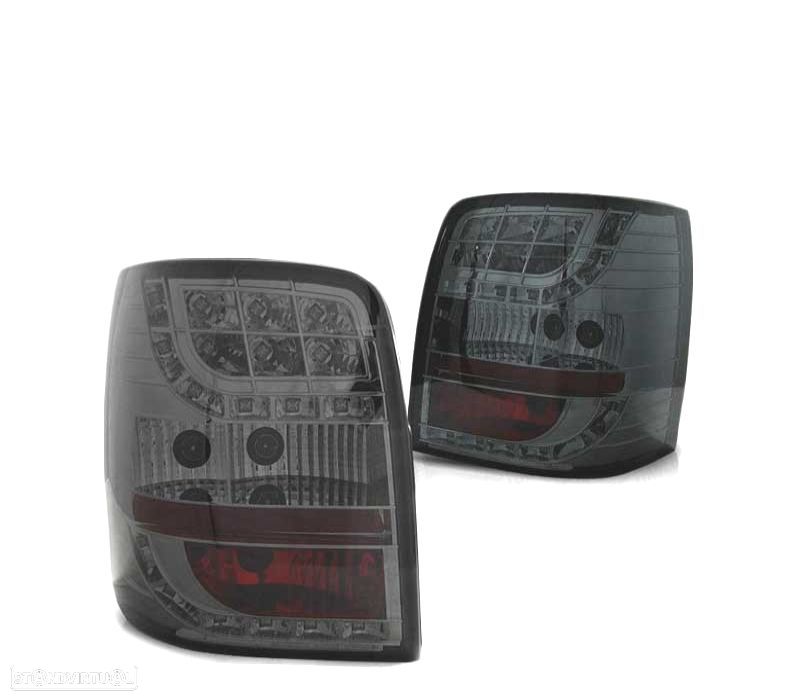 FAROLINS TRASEIROS LED PARA VOLKSWAGEN VW PASSAT B5 96-00 SMOKED FUMADOS ESCURECIDOS - 1