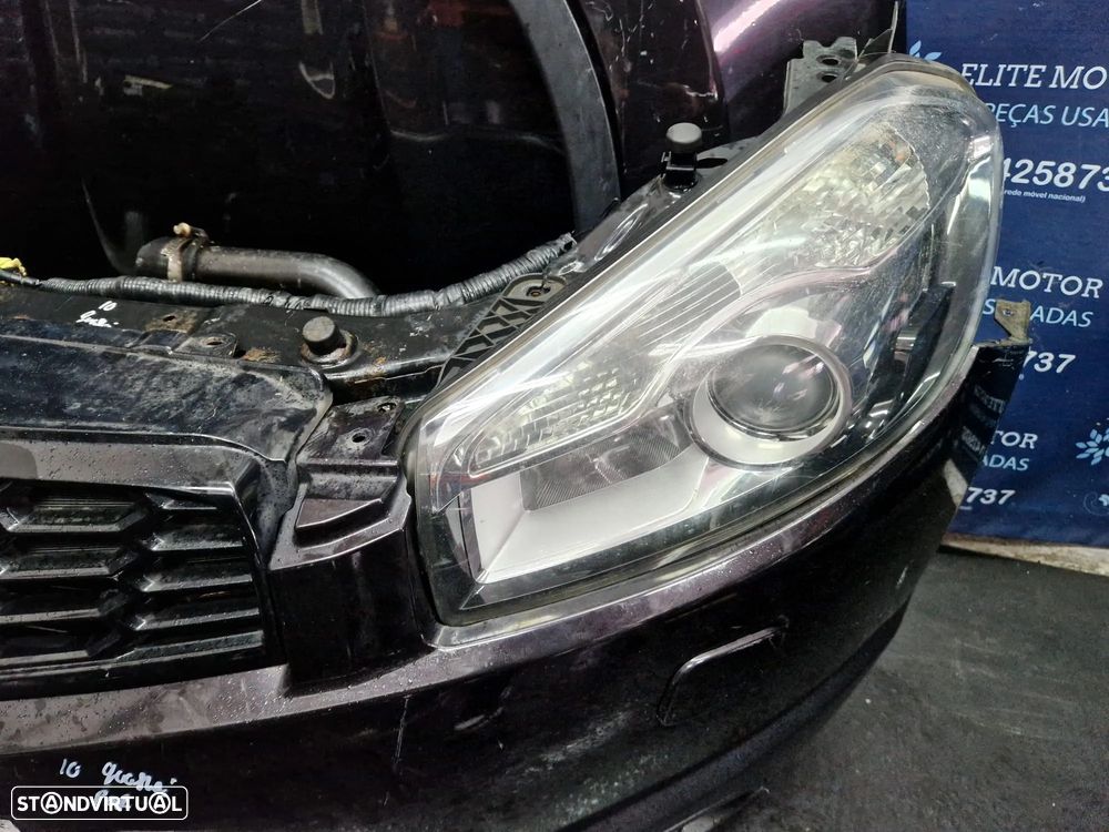 Frente completa usada NISSAN QASHQAI J10 FASE 2 XENON 1.5 DCI capot parachoques guardalamas oticas radiadores - 6