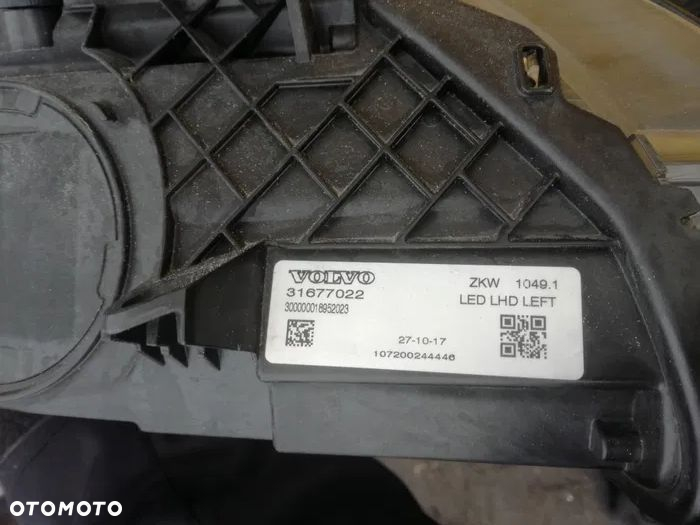 Lampa przednia lewa Volvo V40 V-40 Full Led 31677022 Lampa lewy przód Volvo V-40 V40 Full Led - 3