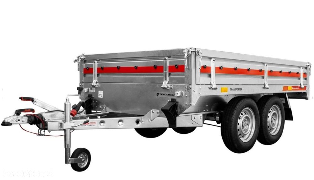 TEMARED TRANSPORTER 2515/2C DMC 2000KG burty dmontowalne wym. 254x151cm platforma uniwersalna - 9