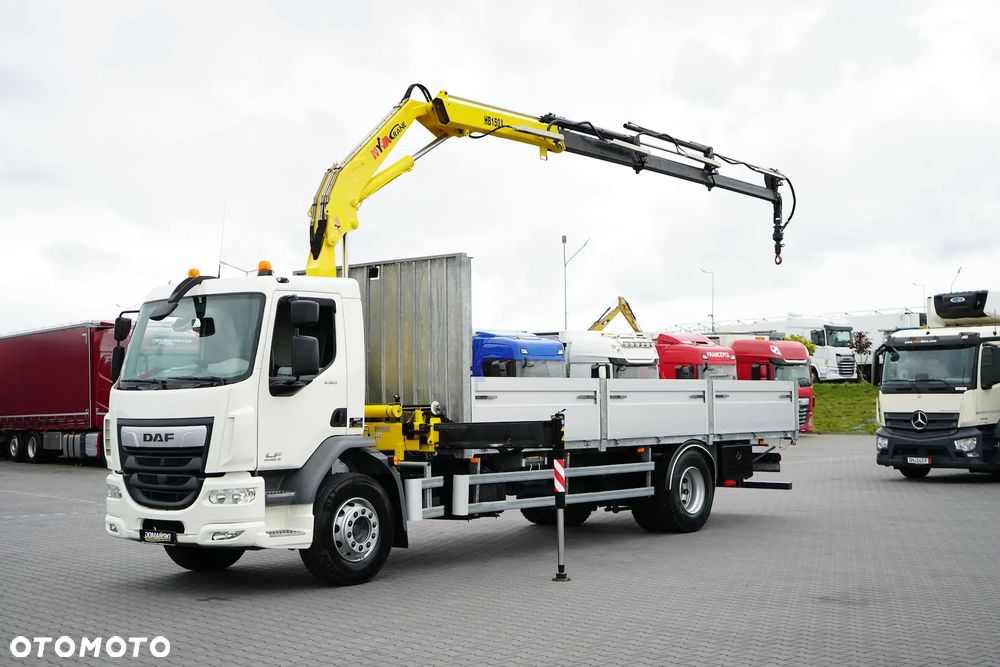 DAF LF / 250 / SKRZYNIOWY + HDS / HYVA HB-150 / PILOT / ROTATOR - 1