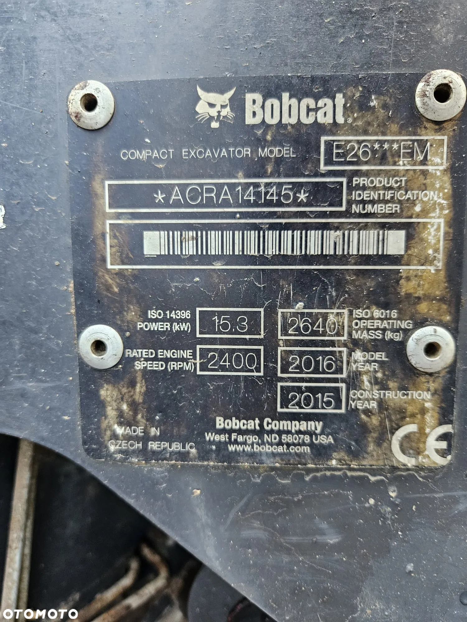 Bobcat E26 - 15
