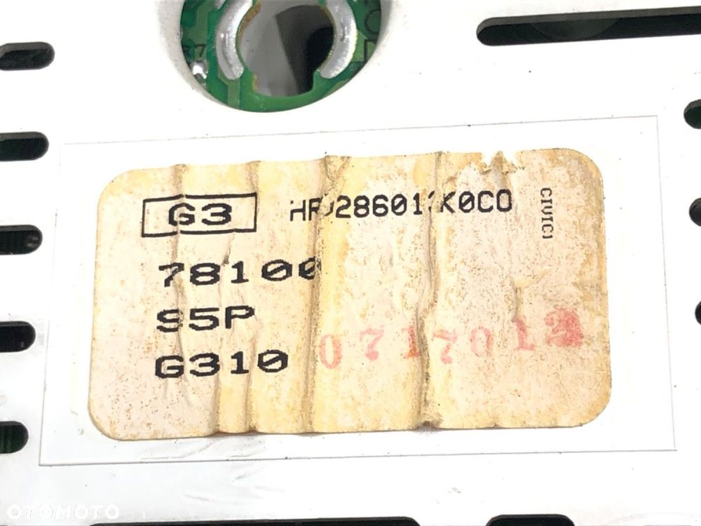 LICZNIK - 111.00 PLN - HONDA CIVIC VII coupe (EM2) 2001 - 2005 1.6 i (EM1) 81 kW [110 KM] benzyna - 4