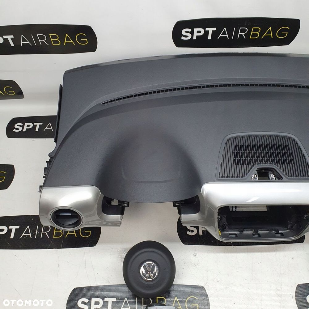 VW UP UP! DESKA ROZDZIELCZA KONSOLA KOKPIT PULPIT PODUSZKI AIRBAG AIR BAG PASY KIT SET - 2
