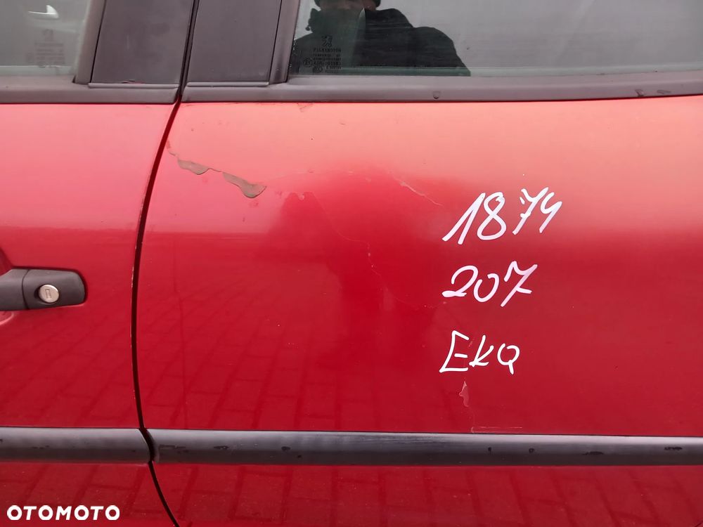 PEUGEOT 207 DRZWI LEWE TYLNE LEWY TYŁ KOLOR: EKQ - 2