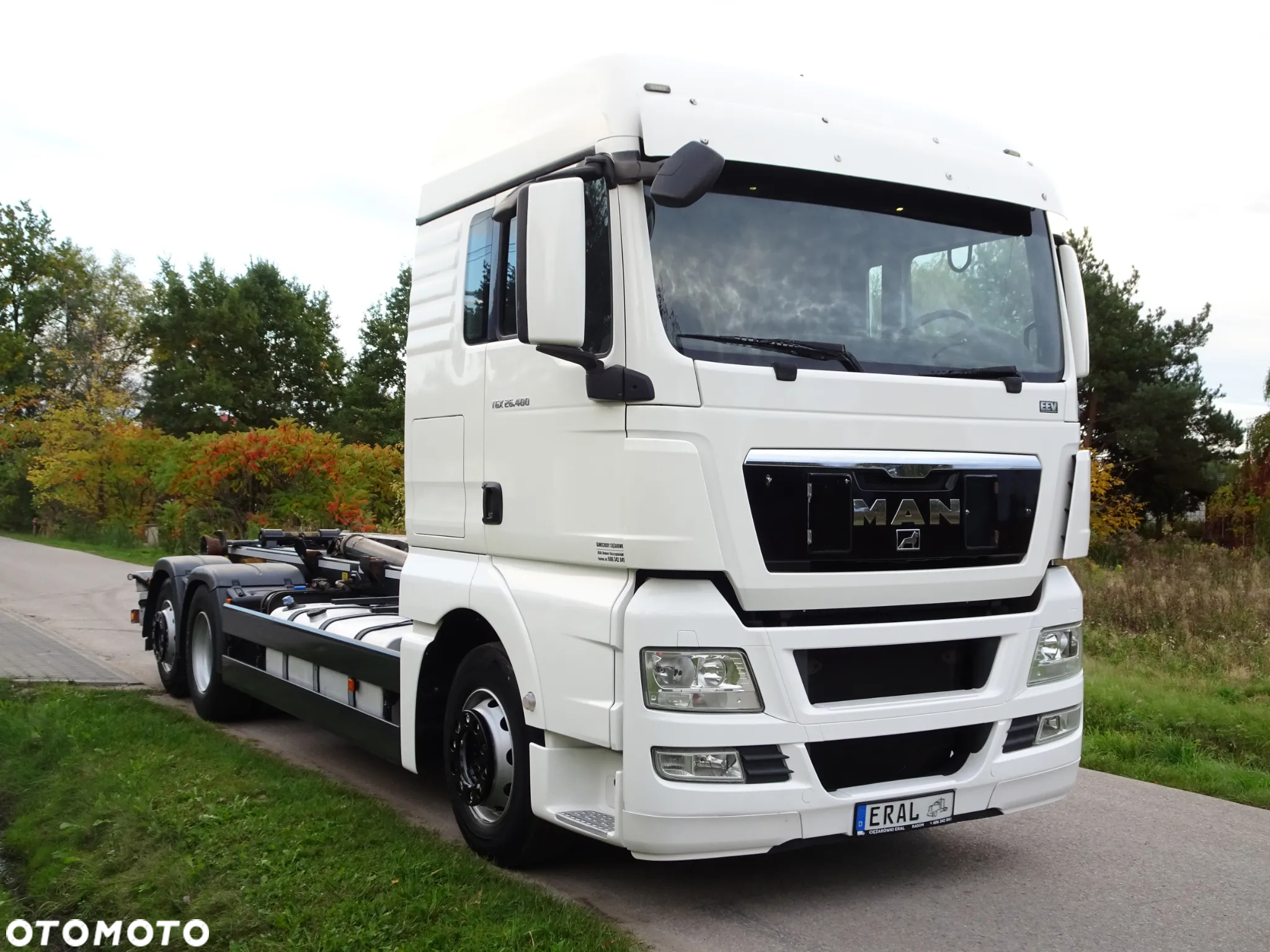 MAN TGS 26.440 6x2 hakowiec Meiller RK 20/70 idealny mały przebieg os skretna - 12
