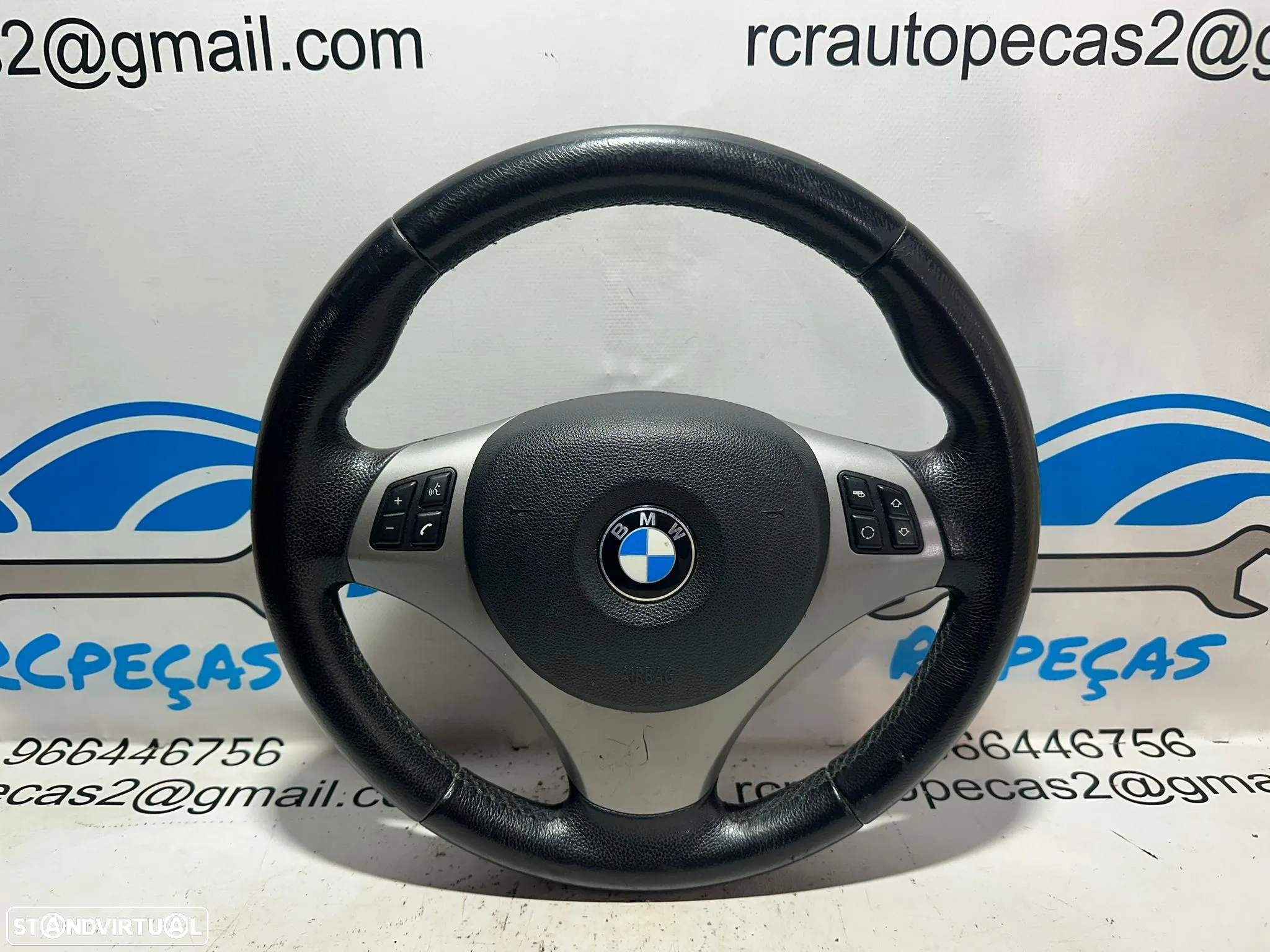 Volante Completo Pele Original Multifunções Comandos BMW Serie 1 3 X1 E83 6774953 - 2