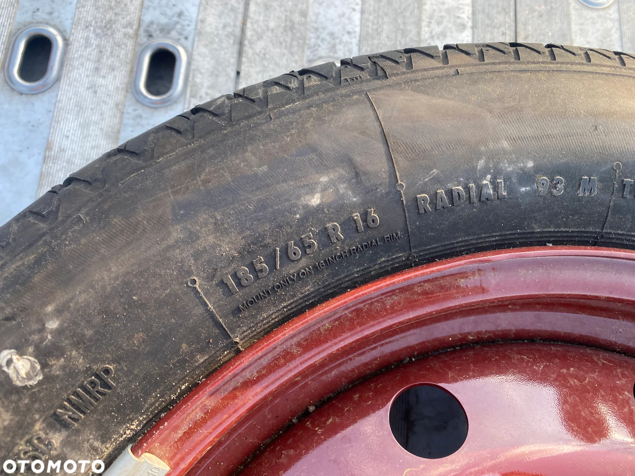 KOŁO ZAPASOWE ZAPAS DOJAZDÓWKA RENAULT Rozstaw śrub 5x114,3 185X65X16 CONTINENTAL 8200076103 - 3