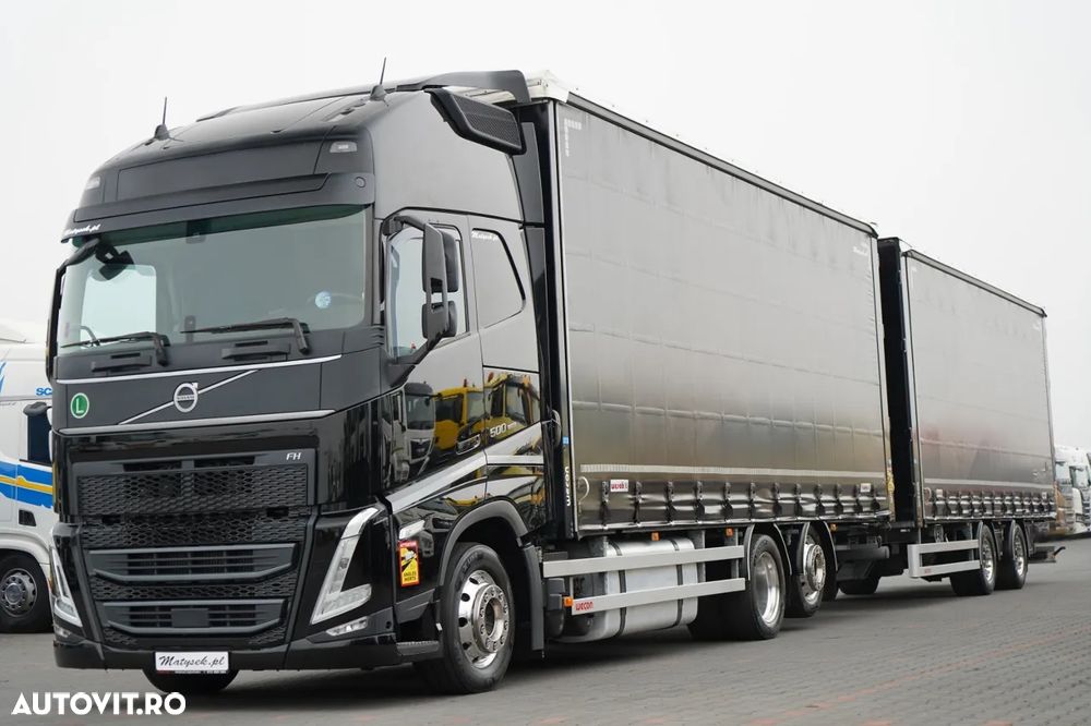 Volvo FH 500 / XXL / COMBINAT TANDEM TRAVEL 120 M3 / 2024 / I-PARK COOL / DOCURI SLING PENTRU CAMION / RIDICABILE / JANTE DIN ALIAJ / REMORCA WECON / CONTRACT POST-SERVICE - 1
