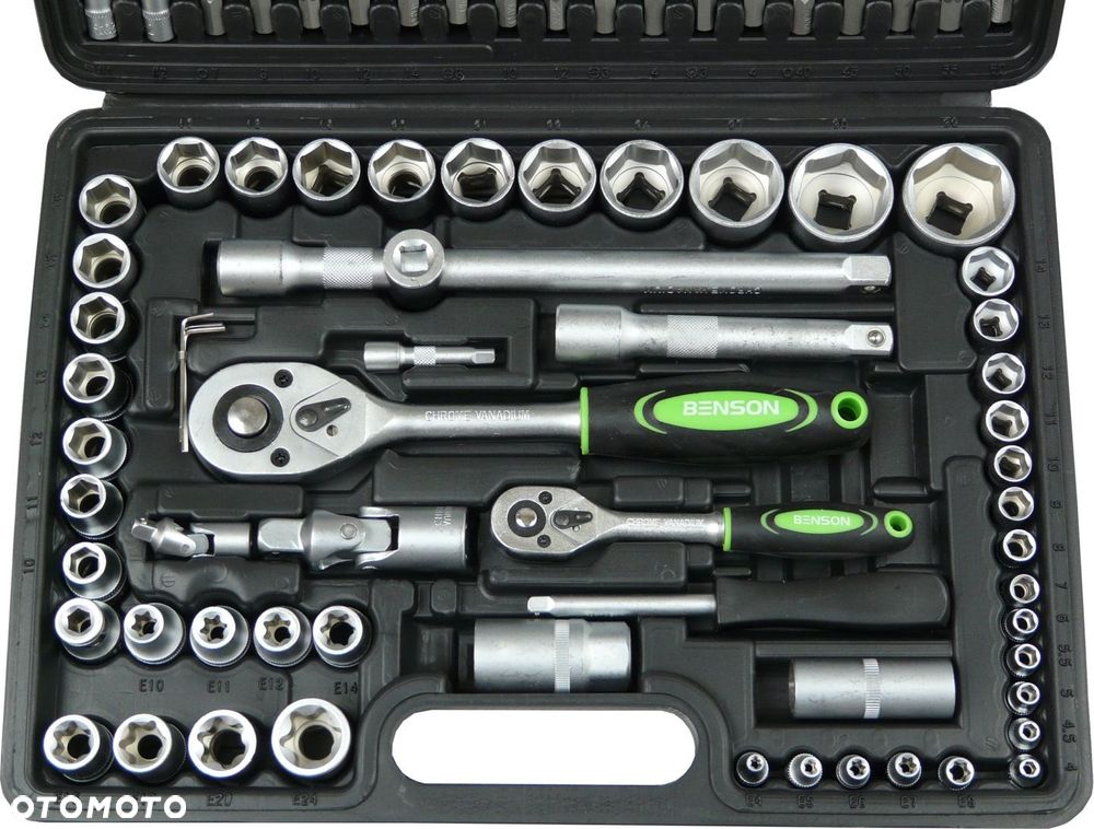 ZESTAW KLUCZY KLUCZE NASADOWE TORX BENSON 108 EL. - 2