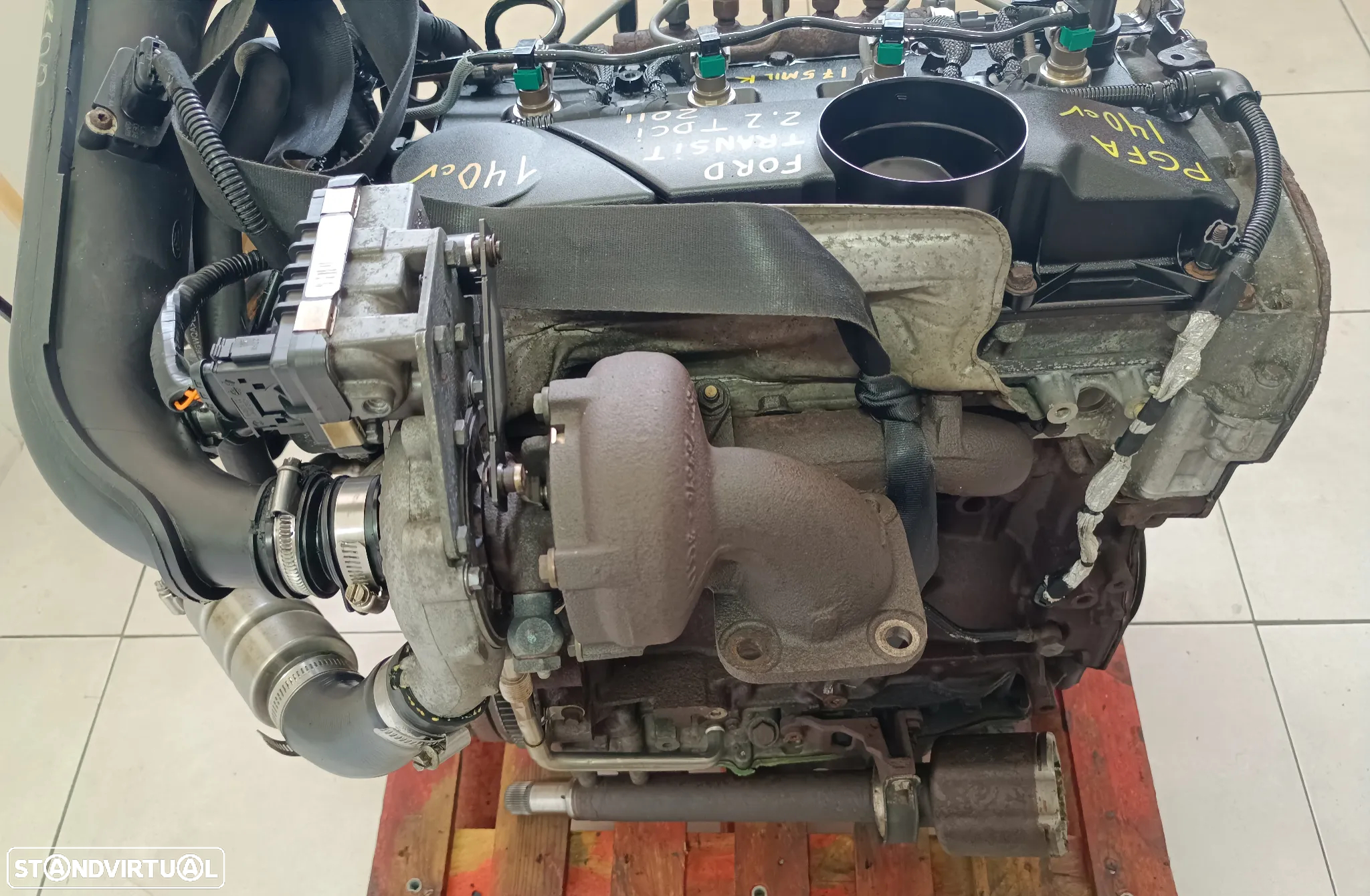 Motor Ford Transit 2.2 TDCI 140cv PGFA - caixa 6 velocidades 8C1R-7002-DG - centralina AC11-12A650-BC - 6