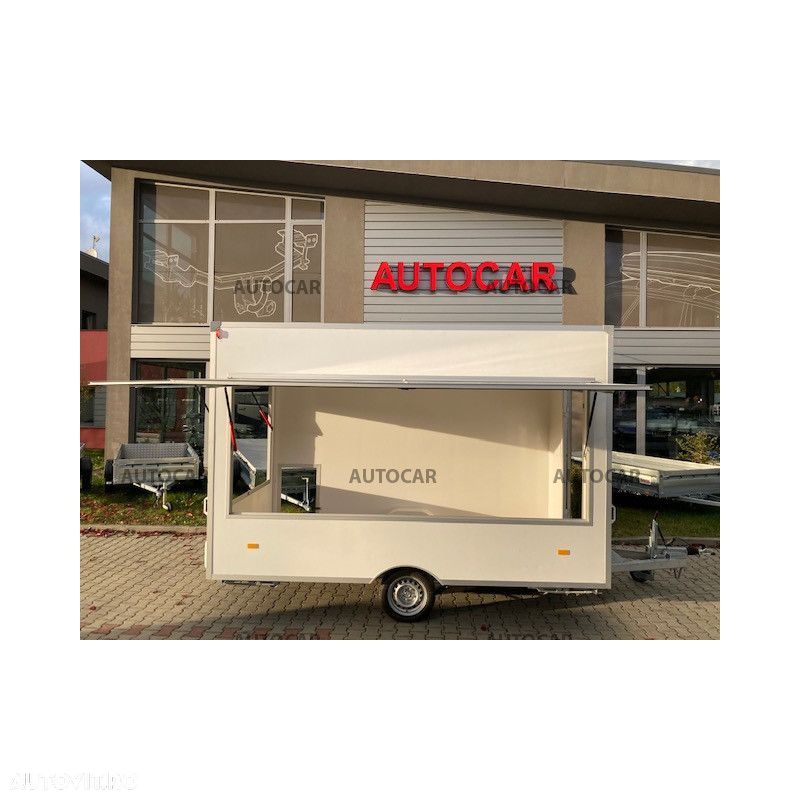 Autocar Remorca comerciala tip Fast-Food, cu sistem de franare, pe o singura axa  3600 x 2030 x 2300 - 3