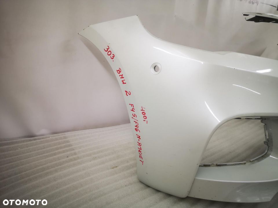 BMW 2 M2 F45 / F46 M-PAKIET ZDERZAK PRZEDNI PRZÓD BIAŁY NA PDC nr aukcji nz303 - 2