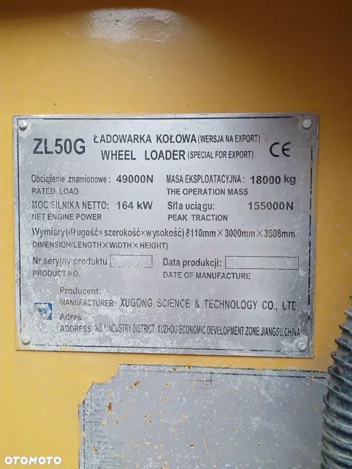 XCMG ZL50G ładowarka kołowa - 7