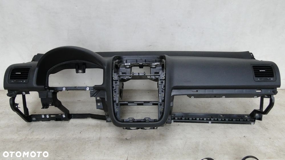 VW GOLF V 5 DESKA KONSOLA CZARNA PODUSZKI PASY KOMPLET ORYGINAŁ EUROPA - 2