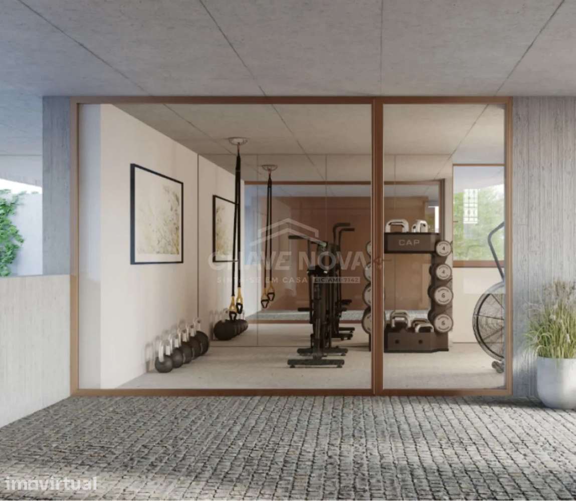 Apartamento T2 Duplex na Serra do Pilar em condomínio de luxo - Grande imagem: 3/14